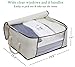 MISSLO Thick Oxford Clothing Organizer Storage Bags for Clothes, Blanket, Comforter, Closet, Medium, 3 Piece Set (Beige)
