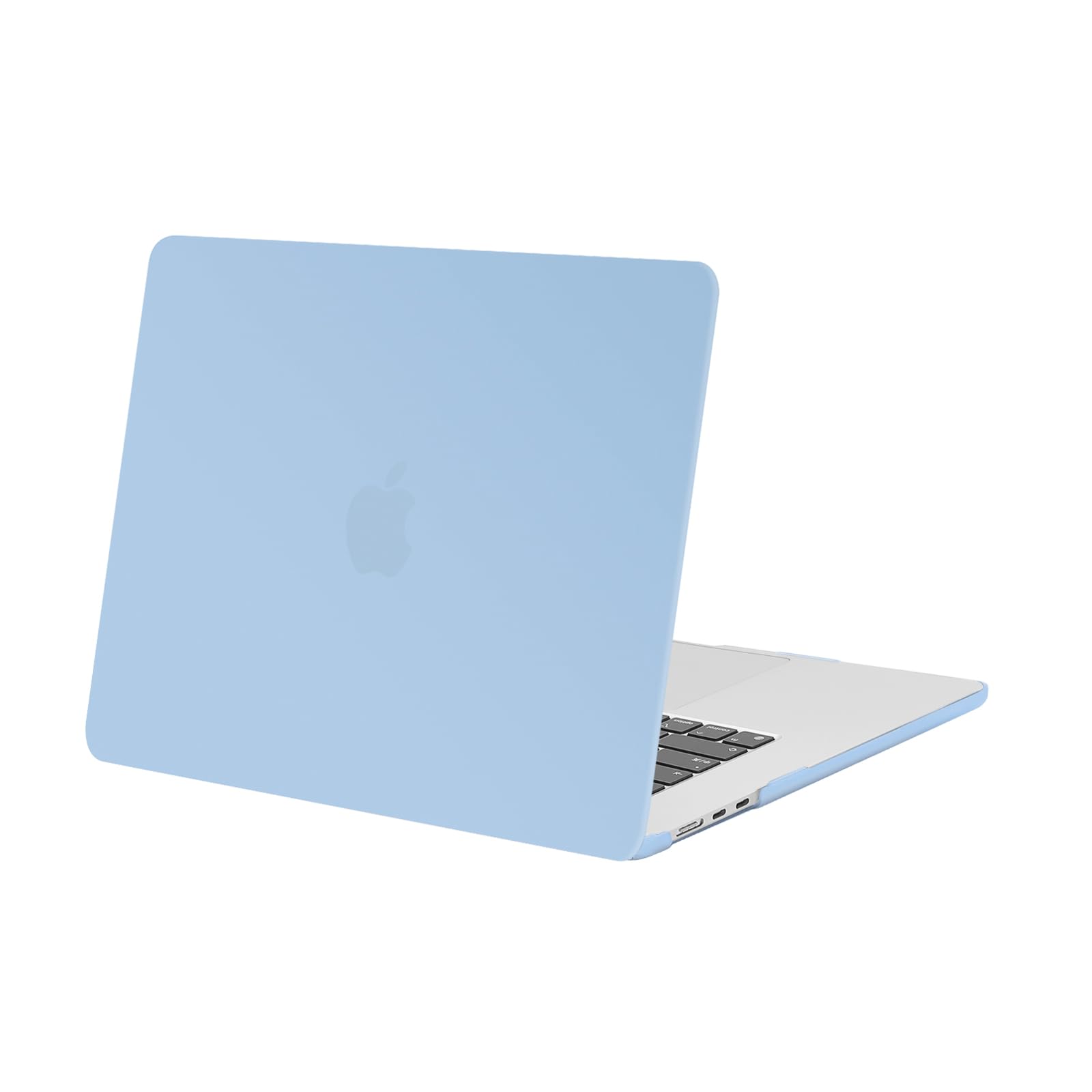 MOSISO Compatible with MacBook Air 15 inch Case M5 2026 M4 2025 M3 2024 M2 2023 A3448 A3241 A3114 A2941 Liquid Retina Display Touch ID, Protective Plastic Hard Shell Case Cover, Air Blue