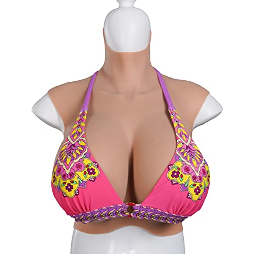 ZWSM Forme Del Seno In Silicone Realistiche Tette Finte Rinforzatore Di Tette Transgender Sissy Drag Queen Crossdresser Corazze,Color 1,C Cup Cotton - Foto 2