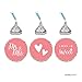 Andaz Press Chocolate Drop Labels Trio, Fits Kisses, Wedding Mr. & Mrs, Coral, 216-Pack, for Bridal Shower, Engagement Party Favors, Gifts, Stationery, Envelopes, Decor, Decorations