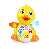 Luke4deals Musical Duck - Waddles/Rolls Around Toy with lights action music and sounds - Toys for girls and boys kids or toddlers