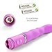 Loveryoyo Waterproof G-spot Vibrator, 10 Speed Silicone Vaginal and Clitoral Stimulator Massager, Beginners Sex Adults Toy for Women (Purple)