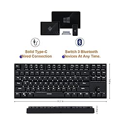 RK ROYAL KLUDGE RK987 Mechanical Keyboard 87 Keys