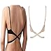 Veewon® Women's Low Back Bra Converter Bra Extender Bra Extension Extension Backless Converter (Beige)