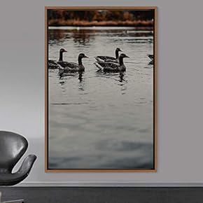 signwin Framed Canvas Wall Art Group of Birds...