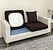 Argstar 1 Seater Couch Chair Cushion Cover Spendex Loveseat Sofa Seat Slipcover Furniture Protector Chocolate