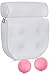 Luxury Spa Bath Pillow with 2 Bath Bombs – Bathtub Support for Back, Head and Shoulders - 4 Extra Large Suction Cups – Great Hot Tub Jacuzzi Accessory by Dr. Maya
