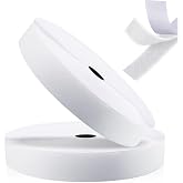 FDKYOEK 33 Ft Sew on Hook and Loop Tape, 1 Inch Wide Interlocking Tape | Sew in Strips for Fabric Fasteners for Sewing Crafts Clothing DIY Projects, Non-Adhesive, Heavy Duty, Excellent Grip, White