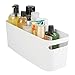 iDesign Una Bathroom Kitchen Storage Organizer Bin Basket 16x6x6, White