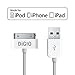 Turbo Charger 3218352 30-Pin USB Charging and Sync Cable for iPhone 4, 4s, 3GS, 3G, 3, iPad and iPod (3.3 Feet) - White