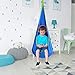Costzon Kids Pod Swing Chair Tent Nook Indoor Outdoor Hanging Seat Hammock(Blue)
