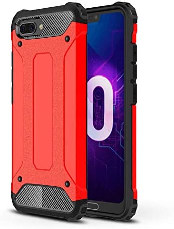 SOGOCOOL Huawei Honor 10 Case, Heavy Duty with Full Body Protective Shockproof Drop Proof Hybrid Hard Cover for Huawei Honor 10 (Red)
