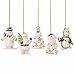 Lenox Very Merry Christmas Ornament Set 5 PC Snowman Penguin Santa Tree Bear