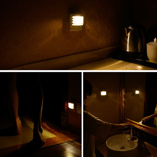 image for Plug in LED Night Light with Dusk to Dawn Sensor Emotionlite Glare Pro