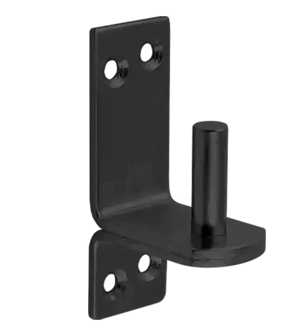 120mm x 40mm x 16mm (11mm) Black Heavy Duty Hinge Pin Gate Hinge Brackets Galvanised Steel (Pack of 2) X07E/2