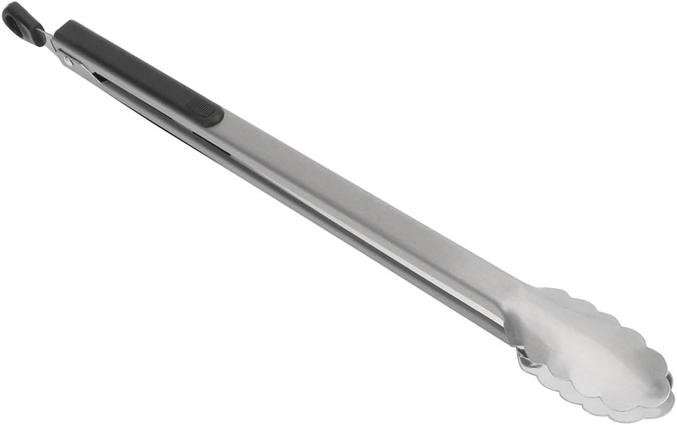 iTimo Grillzange aus Edelstahl, Salat-Food-Clip, 45 cm lang