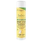 Babo Botanicals SPF 30 Clear Zinc Sport Sunscreen Stick, Fragrance Free, 0.6 Ounce