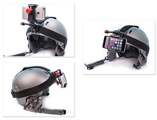 Ski Camera for Your Helmets, Beanies, & Hats. Fits Your Smartphone iPhone, Samsung Galaxy & More
