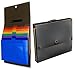 Desk and Wall Paper Organizer - 9 Letter Size Pocket File Folders - Durable Organizational Chart Transforms Into Portable Briefcase - Eco Friendly Space Saver - Satisfaction Guarantee (Black)