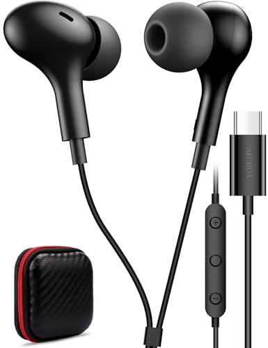 Photo 1 of USB C Headphone for Samsung S23 FE S22 S21 S20 A53 A54 Wired Earbuds Magnetic in-Ear Type C Earphone with Microphone Volume Control Bass Stereo Noise Canceling for iPhone 15 Pro Max Pixel 6 6a 7a 8 5