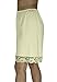 Underworks Pettipants Cotton Knit Culotte Slip Bloomers Split Skirt 9-inch Inseam Small-Beige