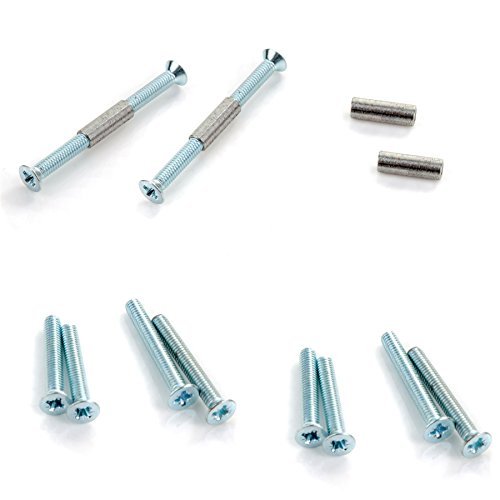 16 Piece Screw Connecting Bolts & Sleeves Door Handle/Furniture Bolt