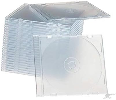 100 x Single 8cm CD DVD Disc Slim Clear Jewel Cases. These Cases Are For Mini Discs With An 8 CM Diameter And Not For Standard Size Discs - Image 3