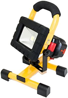 Straits Lighting 15190003 Portable 10W LED Work Light with Rechargeable and Removable Battery, Yellow