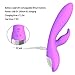 G-Spot Rabbit Rechargeable Dildo Vibrator Adult Sex Toys for Women - Silicone Clitoris Vagina Stimulator Massager Sex Things for Couples