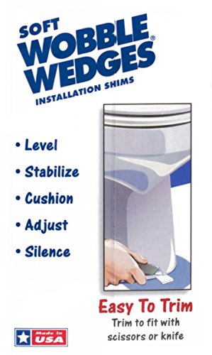 Wobble Wedges Multi-Purpose Shims–Soft White 75 ea –Easy Trim –Protect Delicate Surfaces –Level Household Furniture and Plumbing Fixtures –Stop rattling pipes –Use as Clamping Pad on Angled Surface