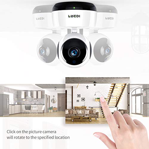 FREDI Wireless Camera Baby Monitor 1080P HD WiFi IP Camera with Two-Way Talking,Infrared Night Vision,Pan Tilt,P2P WPS Ir-Cut Nanny Security Camera Motion Detection