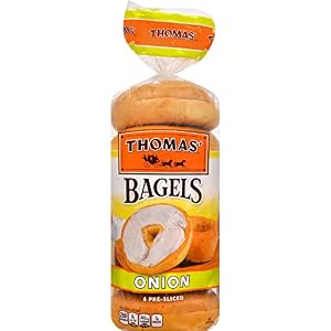 Image of Thomas', Onion Bagels, 6 ct, 20 oz