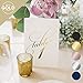 Bliss Collections Gold Wedding Table Numbers, Double Sided 4x6 Calligraphy Design, Numbers 1-25 and Head Table Card Included
