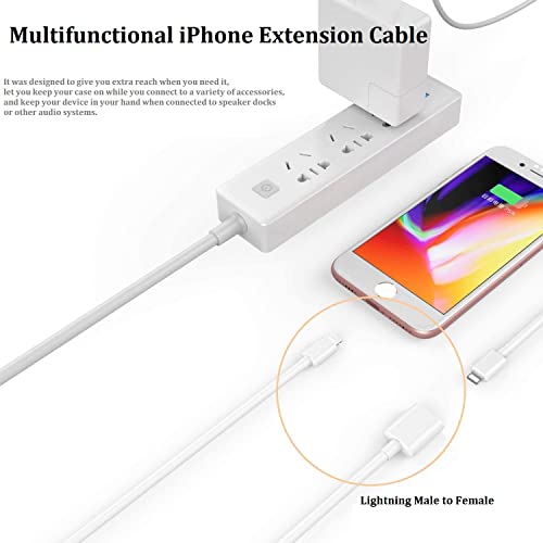 Lightning Extension Cable for iPhone iPad, 6FT [Apple MFi