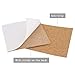 80 Pack Self-Adhesive Cork Sheets DIY Coaster Square Cork Coasters Premium Mini Wall Cork Tiles Ultra Strong Self Adhesive Backing (4