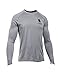 Under Armour Men's Tech WWP Long Sleeve T-Shirt, True Gray Heather (025)/Black, Large