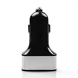 Configear Car Charger, 3 Port 7.2A Full Speed Rapid Charging Powerful Smart USB Car Charger Adapter for Samsung