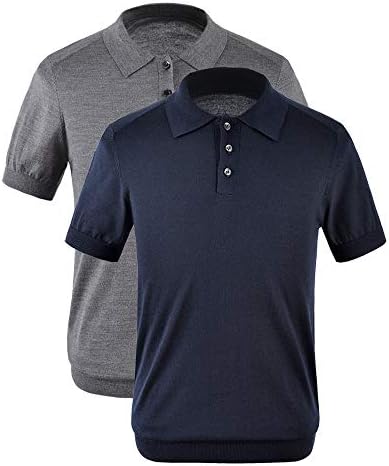 zhili New Spring and Summer Polos Pure Color Men's Sweater Polos Shirt