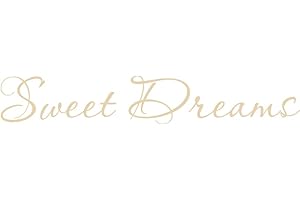 Klein_Kreations "Sweet Dreams Wall Décor Vinyl Decal, Beige