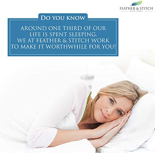 Feather-Stitch-500-Thread-Count-100-Cotton-Stripe-Sheets-Set-with-2-Twin-XL-Fitted1-King-Flat-2-King-Pillow-Cases-Soft-Sateen-Weave-Deep-Pocket-Hotel-Collection-White-Split-King