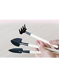 eshylala 6 piezas herramientas de jardín Mini Kit de jardinería planta en maceta flor Gadget mangos de madera para trasplantar semillas, Cultivar y sembrar flores y verduras Semillas