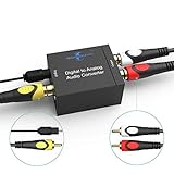 Goronya Digital Optical Coax to Analog RCA Audio Converter and 3.5mm (Headphone) Outpouts