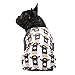 Fitwarm Lama Pet Clothes for Dog Pajamas Cat Onesies Lightweight Velvet Black Medium