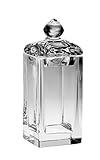 Barski - Crystal - Covered -Square - Cotton Ball - Swab Holder - 5.5