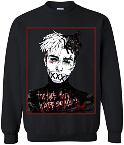 CLOTHES4LEGEND Xxxtentacion The Face They Hate So Much Crewneck Sweatshirt