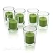 Light In The Dark Lime Green Votive Candles - Box of 12 Unscented Candles - 10 Hour Burn Time - Candles for Weddings, Parties, Spas and Decorations