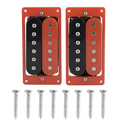 Alomejor 2pcs Guitar Pickup Set Portable Electric Guitar Pickup Humbucker Double Coil Pickup for Musical Instrument