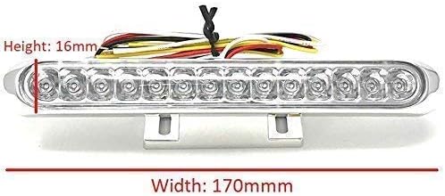 Alchemy Parts Multifunction LED Rear Stop Tail Light with Integrated Indicators Turn Signals, Chrome Finish - Image 3