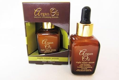argan green face night serum