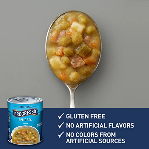 PROGRESSO TRADITIONAL, SPLIT PEA WITH HAM SOUP, 19 OZ. (PACK OF 12)